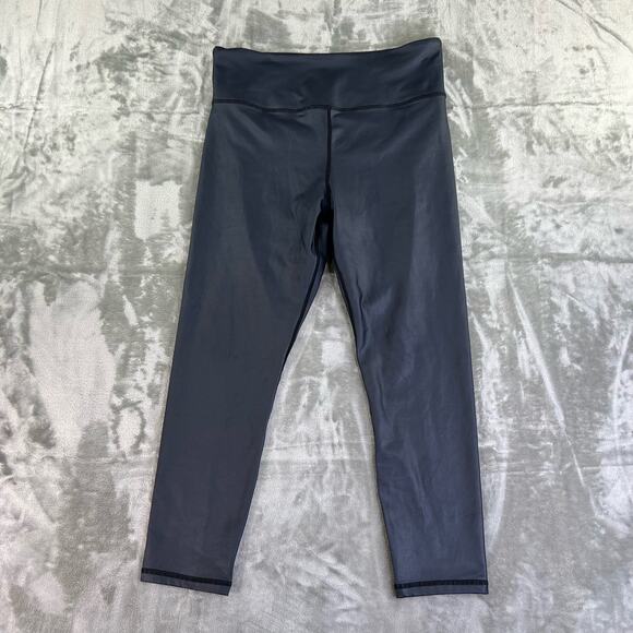 Zyia Active High Waisted Cropped Leggings Womens Size 16-18 Black - Picture 1 of 11